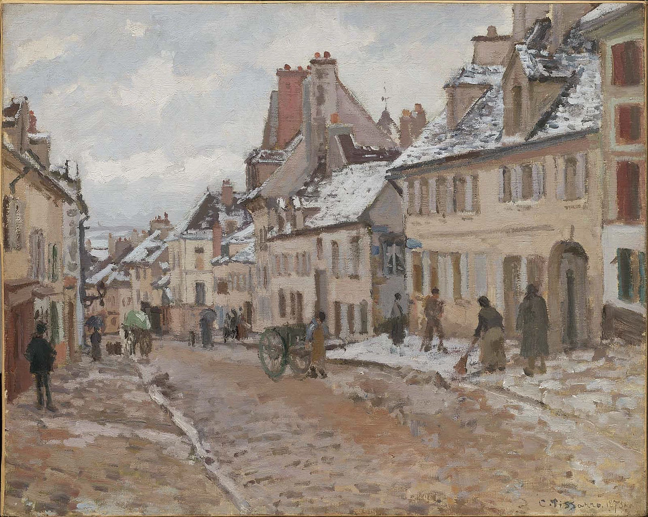 Pontoise, il sentiero dei Gisors in inverno - Museum of Fine Arts, Boston